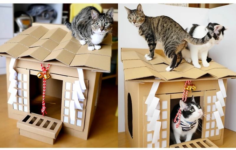 đền Thần đạo bằng giấy cứng